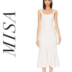 MISA LA Elke Dress in Winter white Small